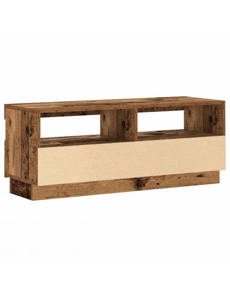 Mobile Porta TV con LED Legno Antico 100x35x40 cm Truciolato