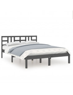 Giroletto Grigio in Legno Massello 200x200 cm 2