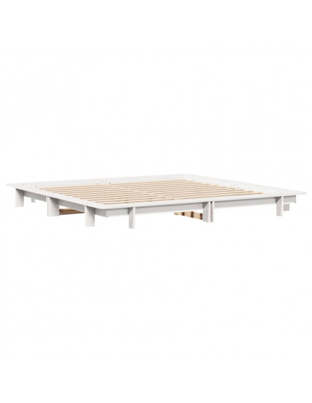 Giroletto Bianco 200x200 cm in Legno Massello di Pino