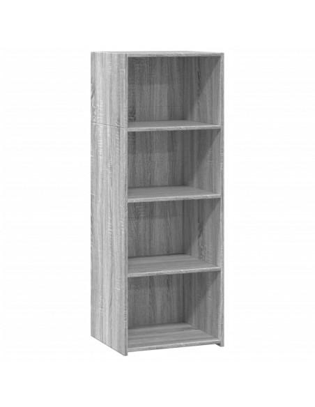 Credenza Grigio Sonoma 45x41x124 cm in Legno Multistrato