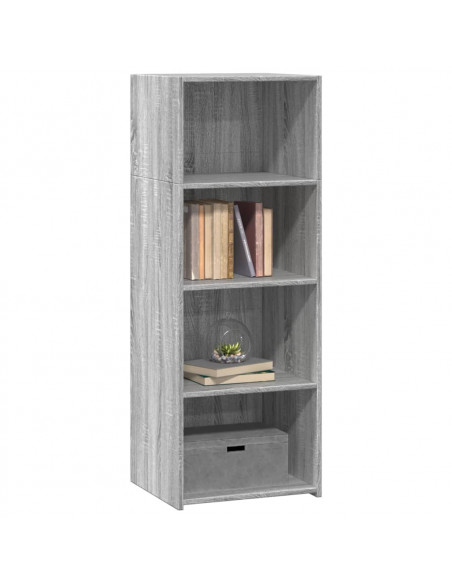 Credenza Grigio Sonoma 45x41x124 cm in Legno Multistrato