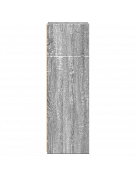 Credenza Grigio Sonoma 45x41x124 cm in Legno Multistrato