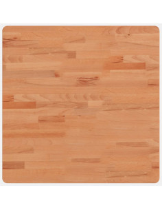 Piano per Tavolo 60x60x2,5 cm Quadrato Legno Massello di Faggio 2