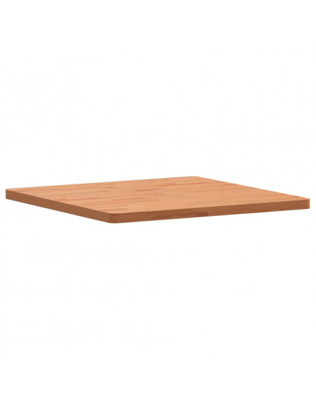 Piano per Tavolo 60x60x2,5 cm Quadrato Legno Massello di Faggio
