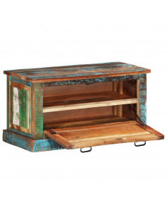 Panca Scarpiera in Legno Massello di Recupero 2