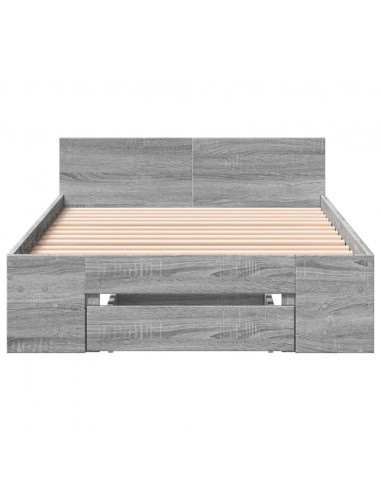 Giroletto Cassetto Grigio Sonoma 90x190 cm Legno Multistrato