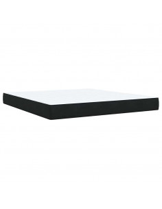 Giroletto a Molle con Materasso Nero 180x200 cm in Velluto 2