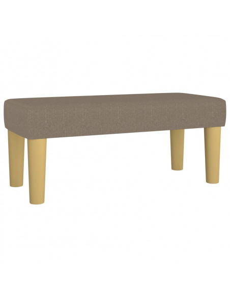 Panca Tortora 70x30x30 cm in Tessuto
