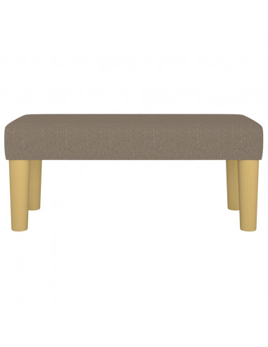Panca Tortora 70x30x30 cm in Tessuto