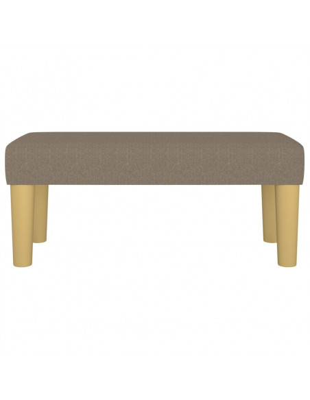 Panca Tortora 70x30x30 cm in Tessuto
