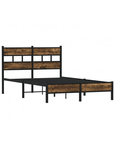 Giroletto senza Materasso con Testiera Rovere Sonoma 120x200 cm