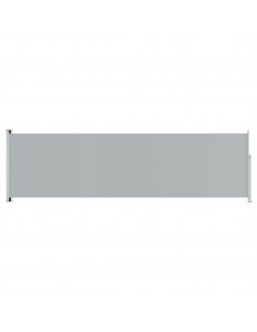 Tenda da Sole Laterale Retrattile per Patio 180x600 cm Grigia 2