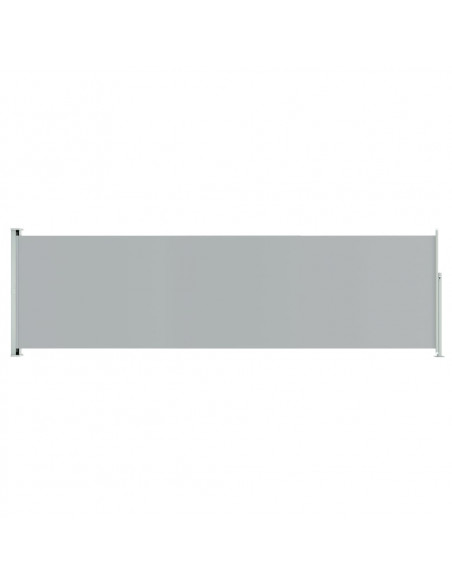 Tenda da Sole Laterale Retrattile per Patio 180x600 cm Grigia