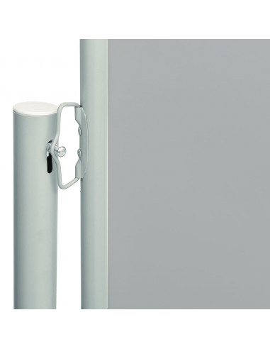 Tenda da Sole Laterale Retrattile per Patio 180x600 cm Grigia