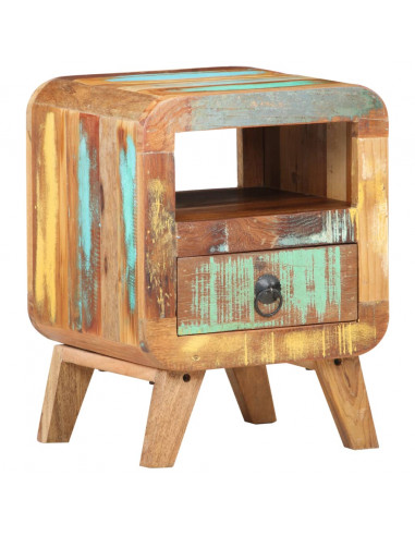 Comodino 30x30x41 cm in Legno Massello di Recupero