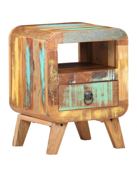 Comodino 30x30x41 cm in Legno Massello di Recupero
