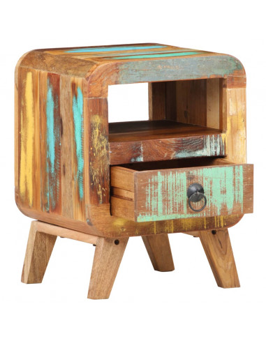 Comodino 30x30x41 cm in Legno Massello di Recupero