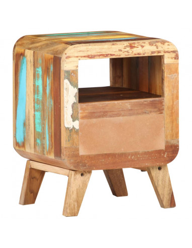 Comodino 30x30x41 cm in Legno Massello di Recupero