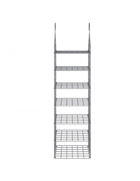Organizer per Armadio da Appendere con 7 Ripiani 2 pz