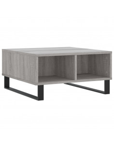 Tavolino da Salotto Grigio Sonoma 60x60x30 cm Legno Multistrato 2