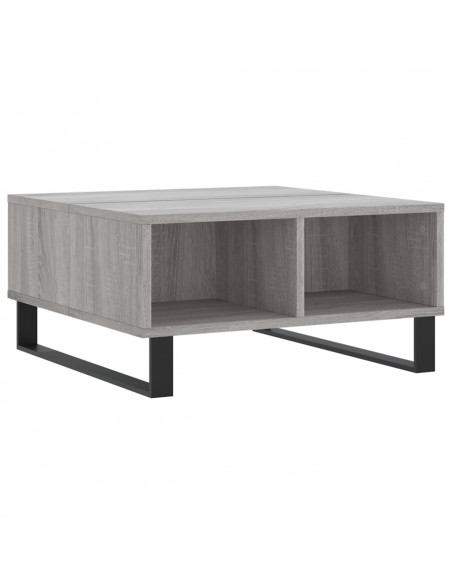 Tavolino da Salotto Grigio Sonoma 60x60x30 cm Legno Multistrato