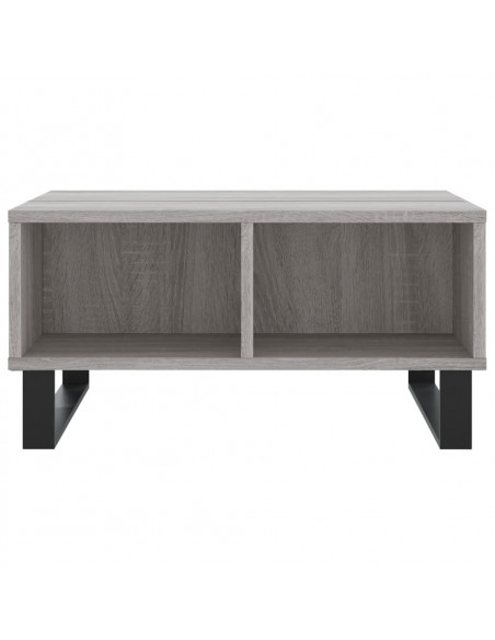 Tavolino da Salotto Grigio Sonoma 60x60x30 cm Legno Multistrato