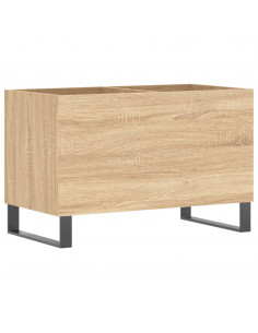 Mobile Porta Dischi Rovere Sonoma 74,5x38x48 Legno Multistrato 2