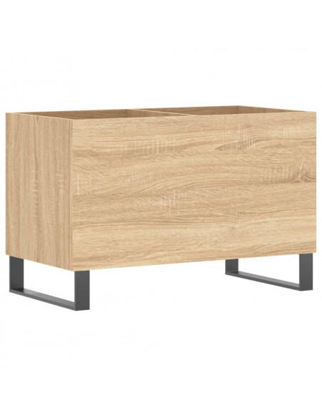 Mobile Porta Dischi Rovere Sonoma 74,5x38x48 Legno Multistrato