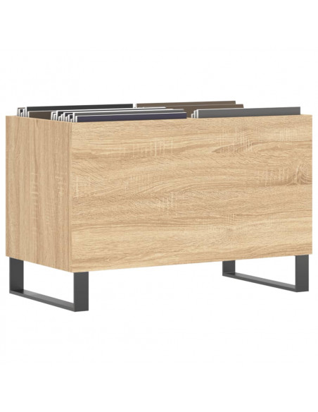 Mobile Porta Dischi Rovere Sonoma 74,5x38x48 Legno Multistrato