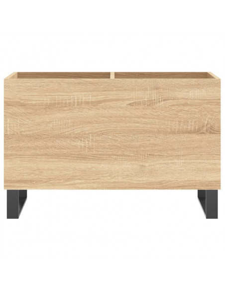 Mobile Porta Dischi Rovere Sonoma 74,5x38x48 Legno Multistrato