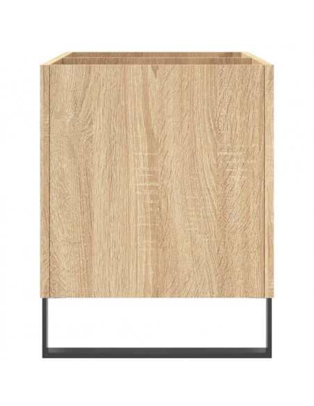 Mobile Porta Dischi Rovere Sonoma 74,5x38x48 Legno Multistrato