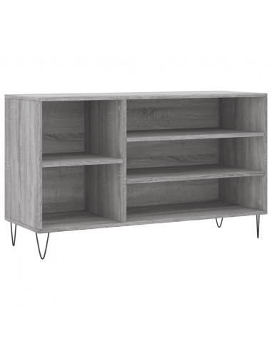 Scarpiera Grigio Sonoma 102x36x60 cm in Legno Multistrato