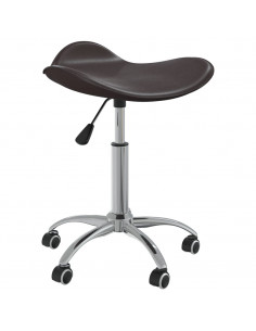 Sedia da Ufficio Marrone in Similpelle 2