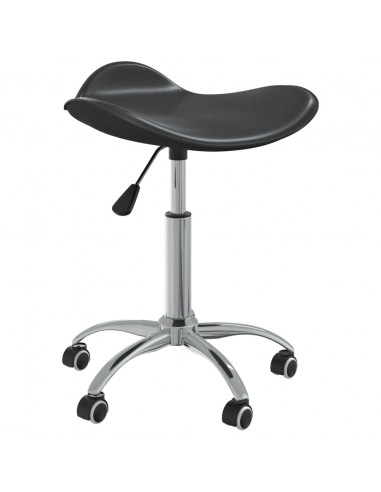 Sedia da Ufficio Nera in Similpelle