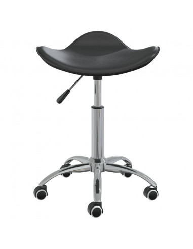 Sedia da Ufficio Nera in Similpelle