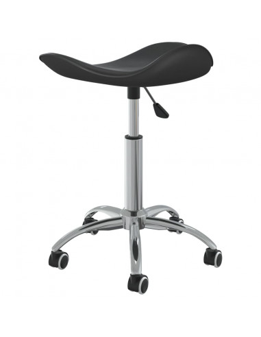 Sedia da Ufficio Nera in Similpelle