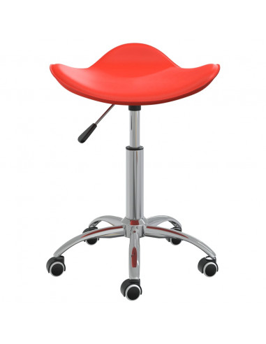 Sedia da Ufficio Rossa in Similpelle