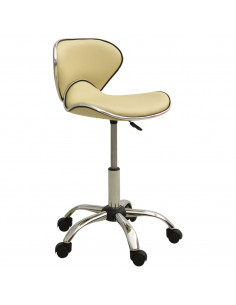 Sedia da Ufficio Crema in Similpelle 2