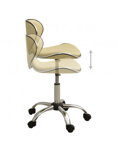 Sedia da Ufficio Crema in Similpelle