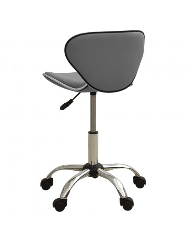 Sedia da Ufficio Grigia in Similpelle