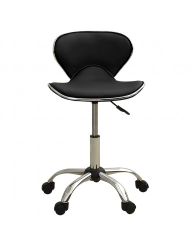 Sedia da Ufficio Nera in Similpelle