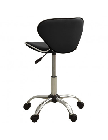 Sedia da Ufficio Nera in Similpelle