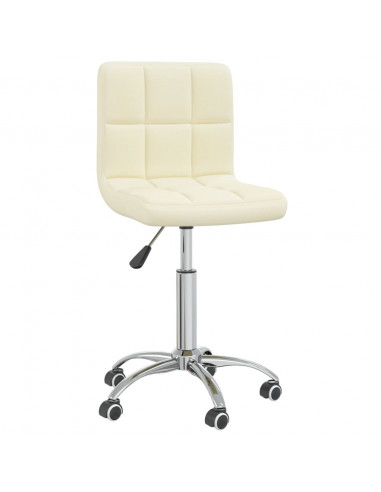 Sedia Girevole da Ufficio Crema in Tessuto