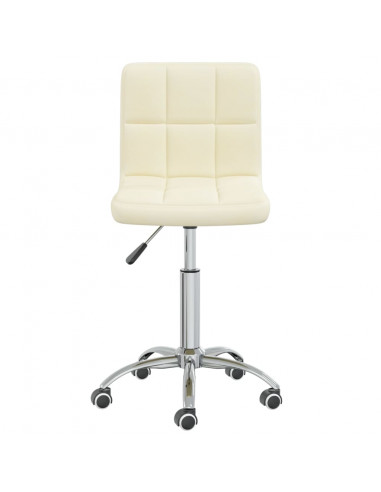 Sedia Girevole da Ufficio Crema in Tessuto