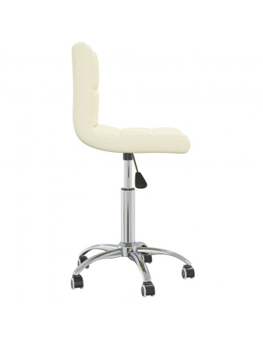 Sedia Girevole da Ufficio Crema in Tessuto