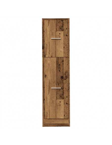 Armadietto da Farmacia Legno Vecchio 30x41x118 cm in Truciolato