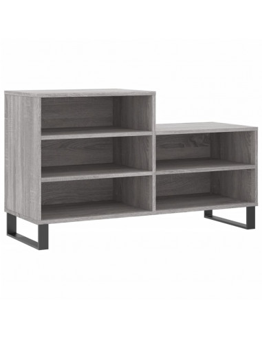Scarpiera Grigio Sonoma 102x36x60 cm in Legno Multistrato
