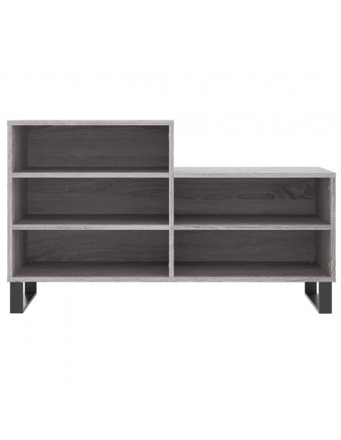 Scarpiera Grigio Sonoma 102x36x60 cm in Legno Multistrato