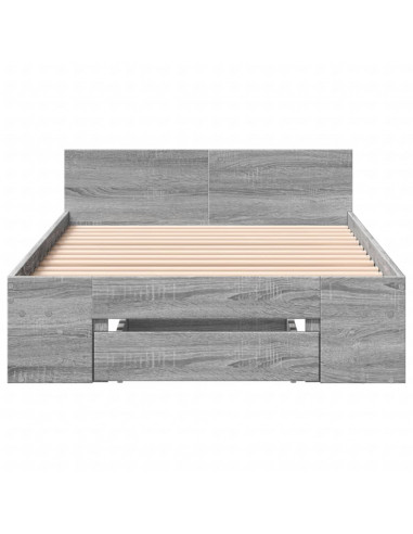 Giroletto Cassetto Grigio Sonoma 90x200 cm Legno Multistrato