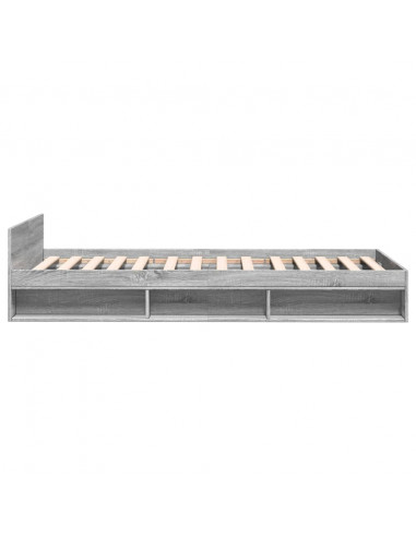 Giroletto Cassetto Grigio Sonoma 90x200 cm Legno Multistrato